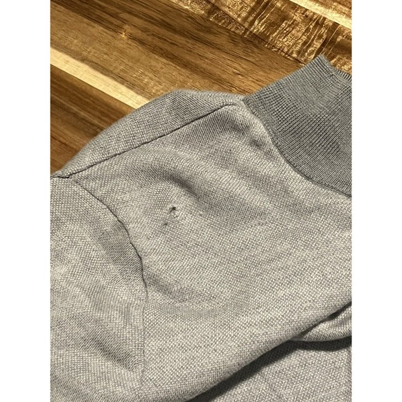 Brooks Brothers Mens L Washable 100% Merino Wool 1/4 Zip Knit‎ Pullover Sweater - Picture 6 of 7